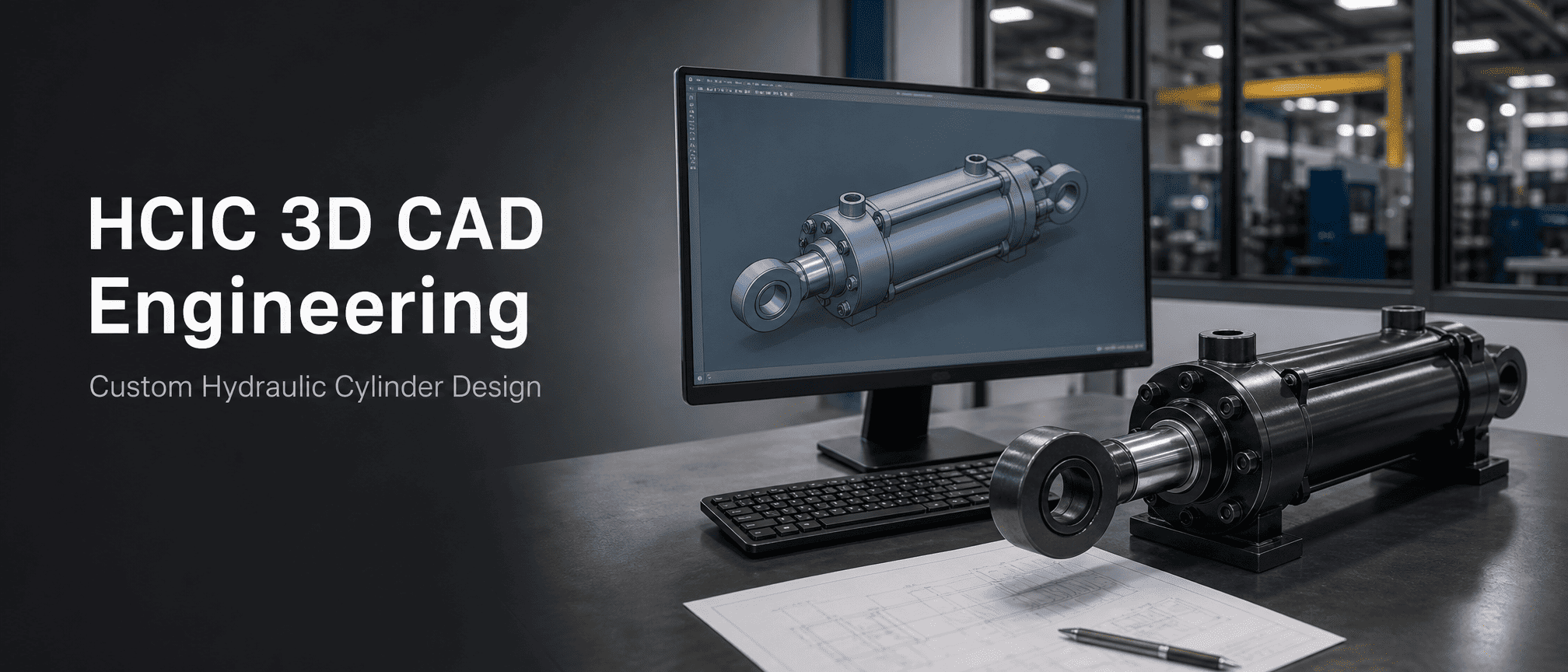 HCIC обновляет свои инженерные ресурсы 3D CAD для нестандартных гидравлических цилиндров