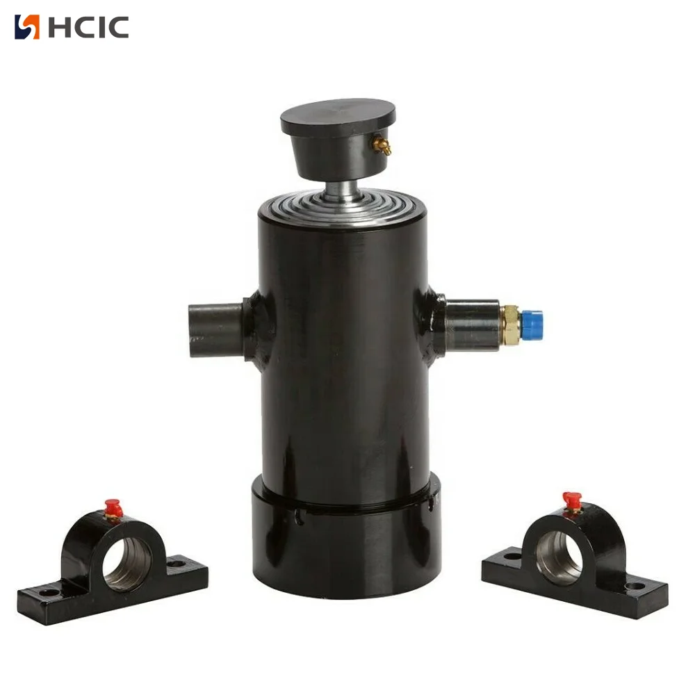 Опрокидывающееся шасси прицепа, небольшой телескопический гидравлический цилиндр